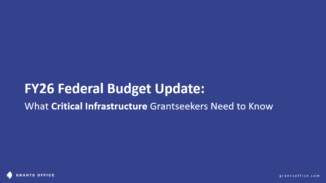 FY2026 Federal Budget Overview for Critical Infrastructure